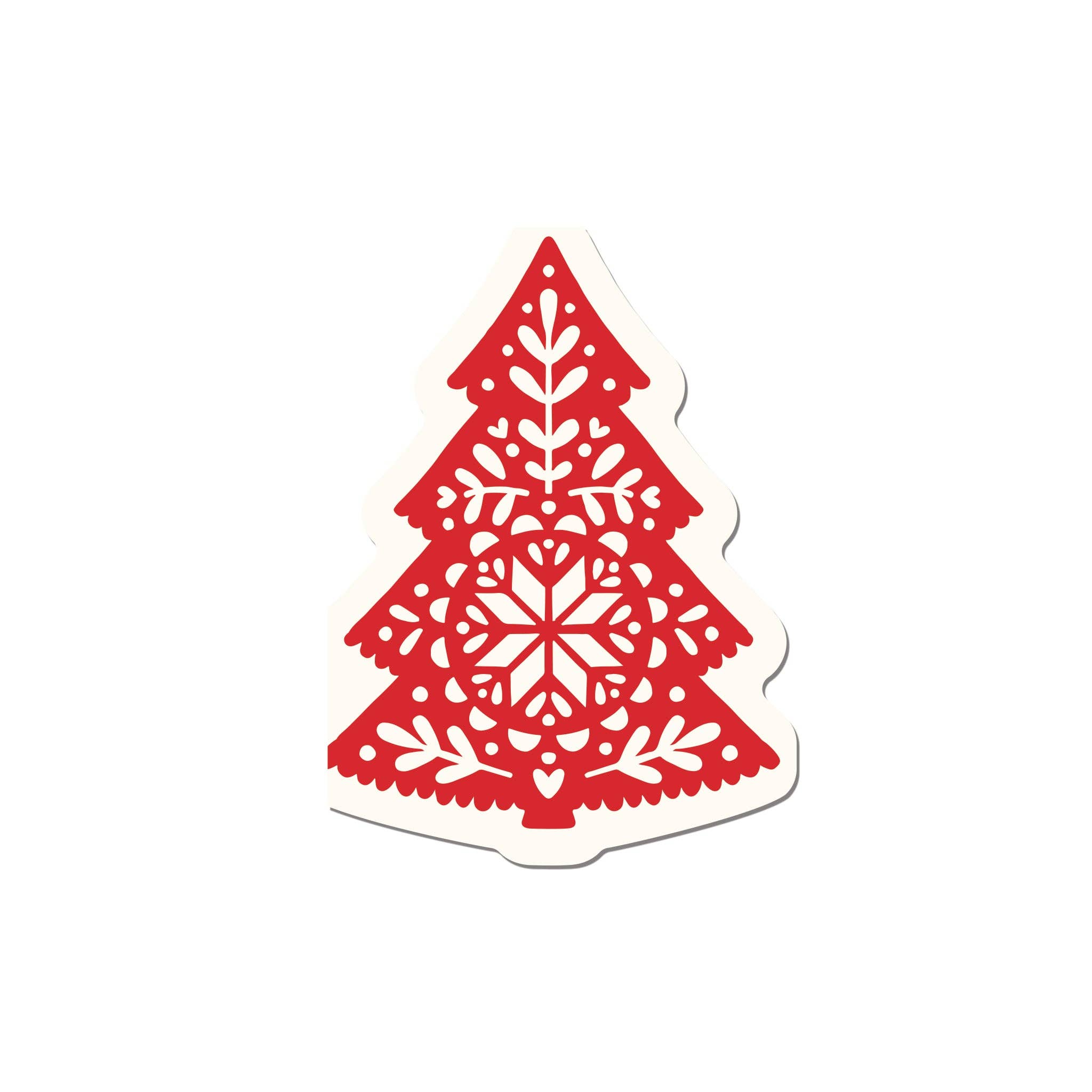 Nordic Christmas Tree Shaped Paper Napkin