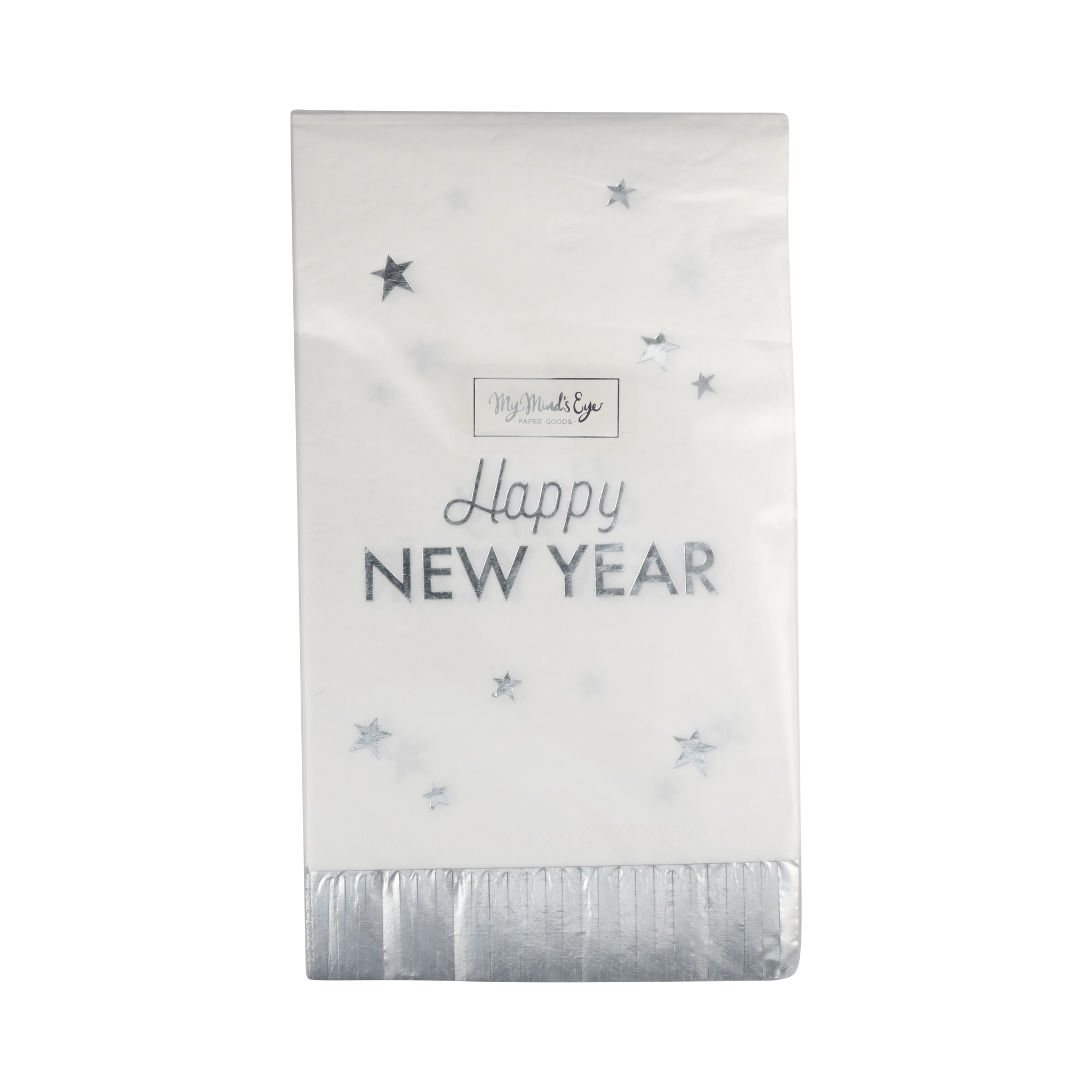 Happy New Year Fringed Dinner Napkin