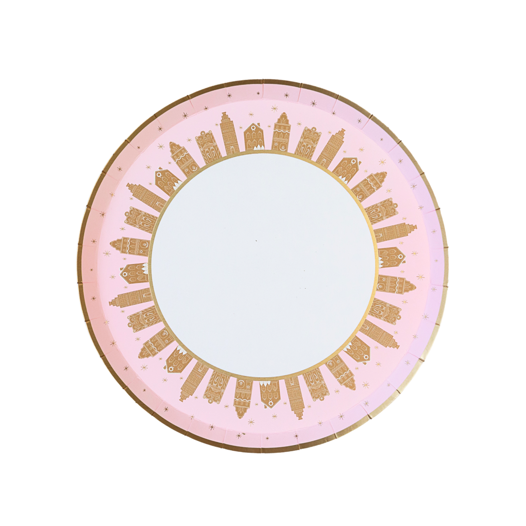 Pink Gingerbread Cocktail Plates