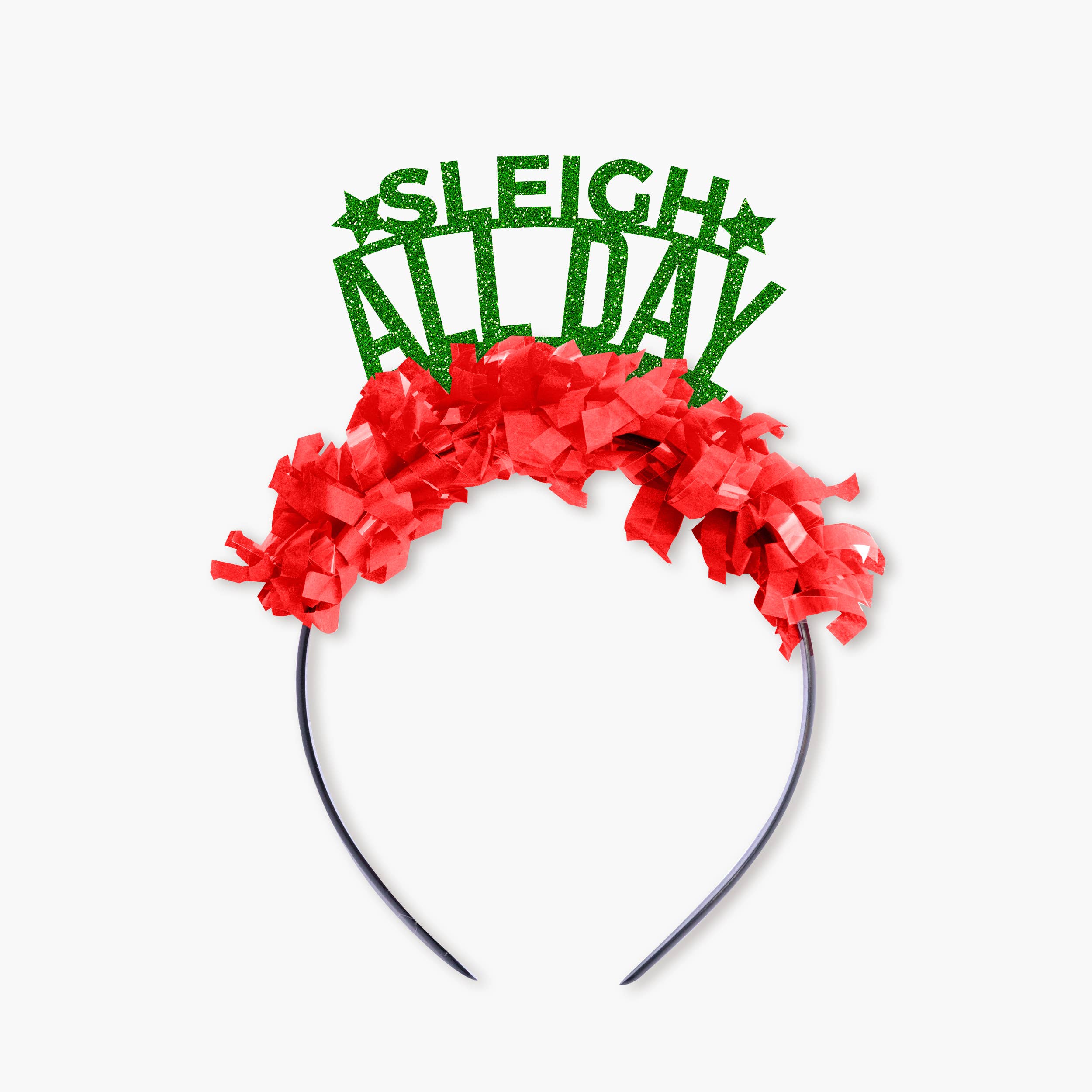 Sleigh All Day Holiday Christmas Party Crown Headband