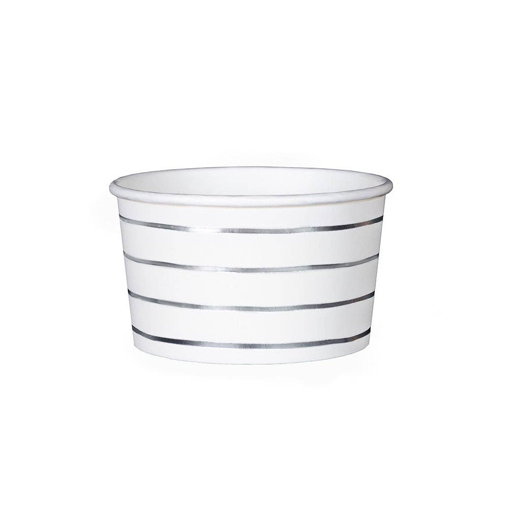 Frenchie Metallic Stripes Treat Cups - 8 Pack