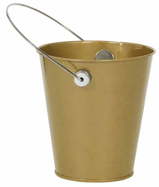 Gold Metal Bucket