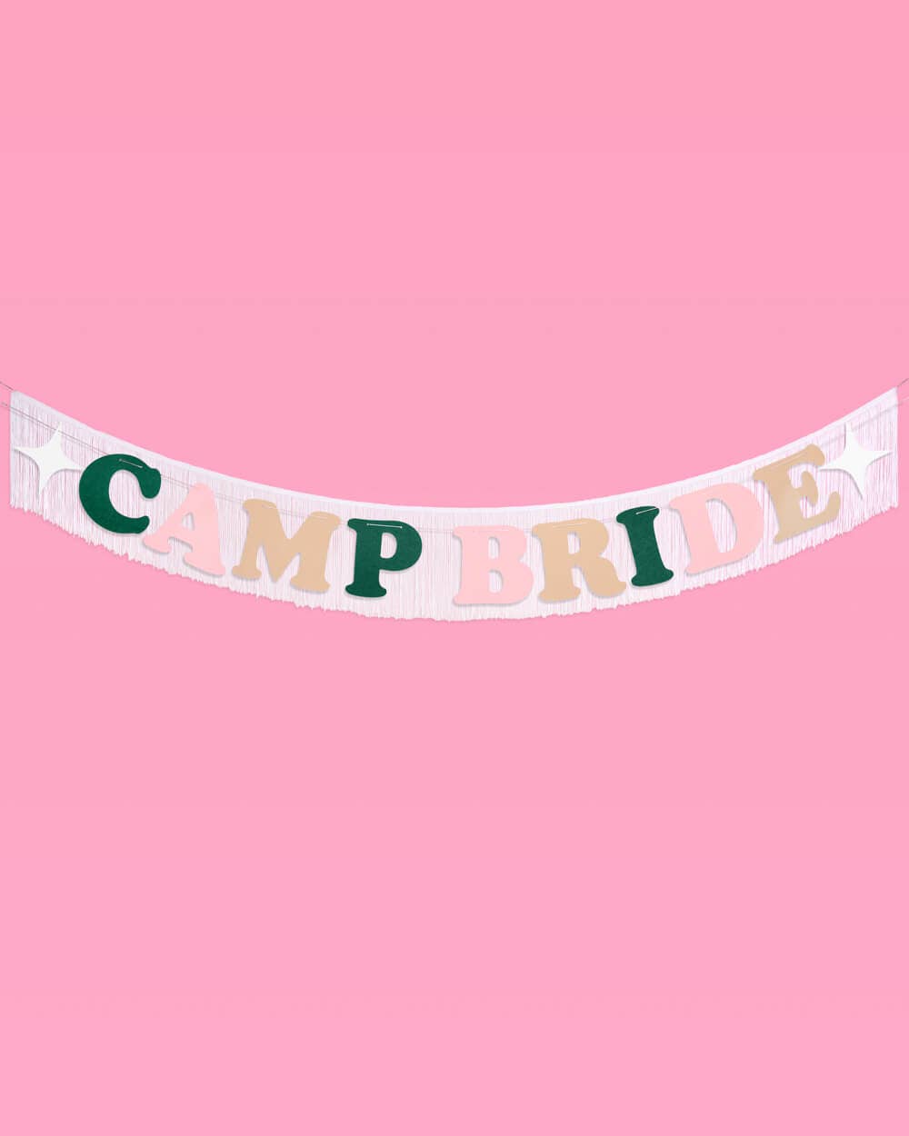 Camp Bride Fringe Banner