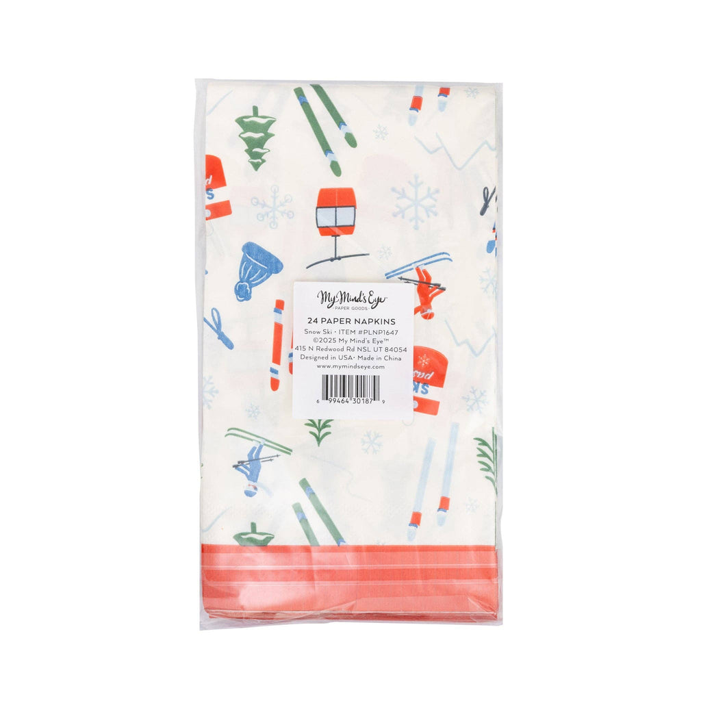 Snow Ski Guest Napkin