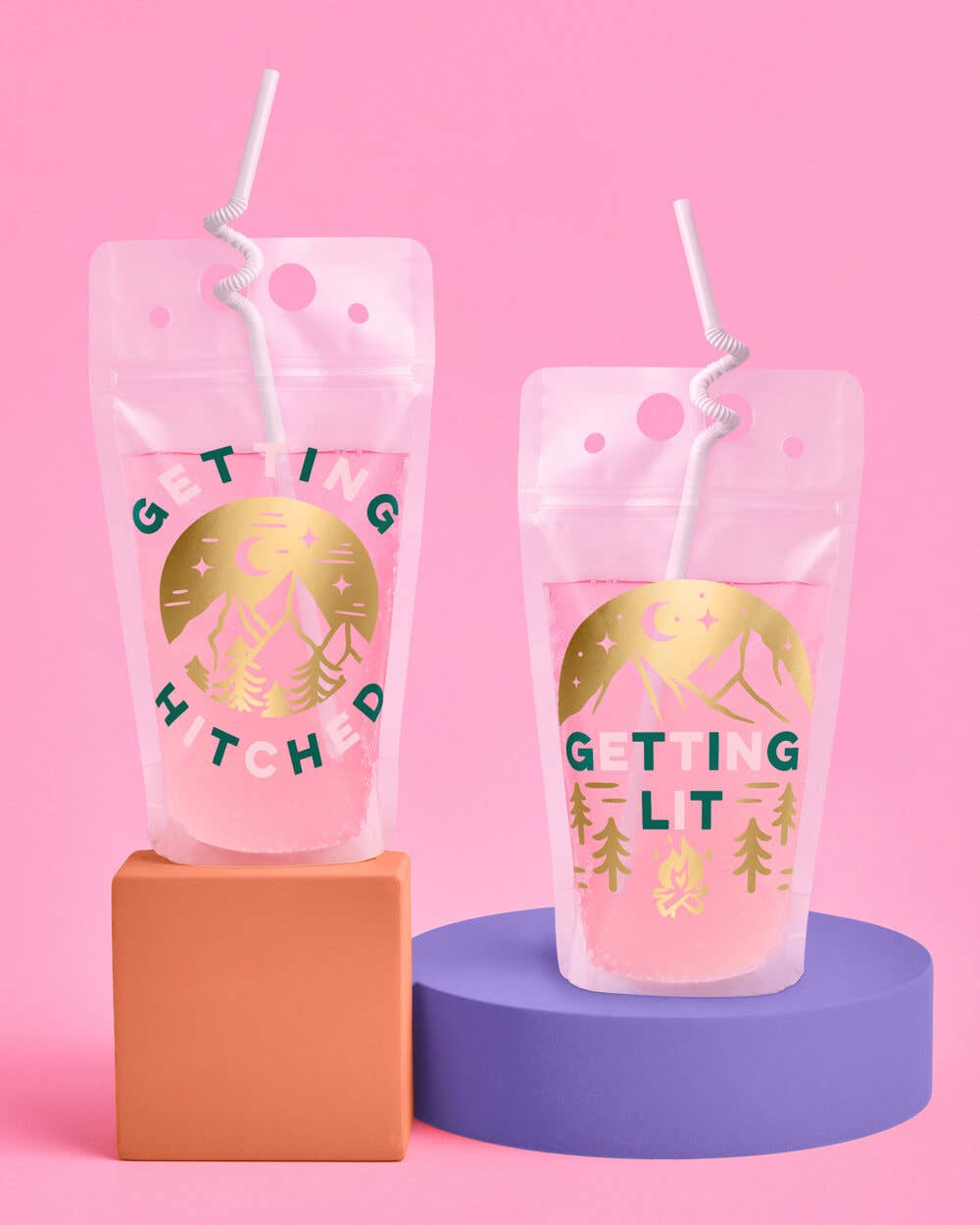 Camp Bride Drink Pouches