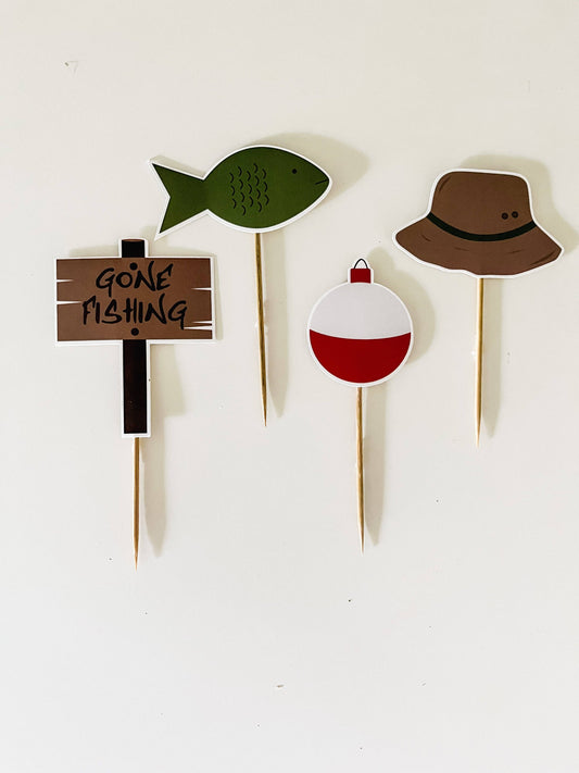 Fishing Cupcake Toppers