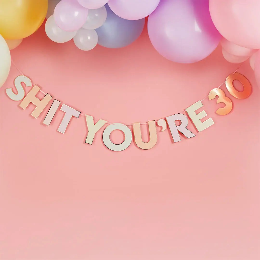 'Shit You're Old' Customizable Banner