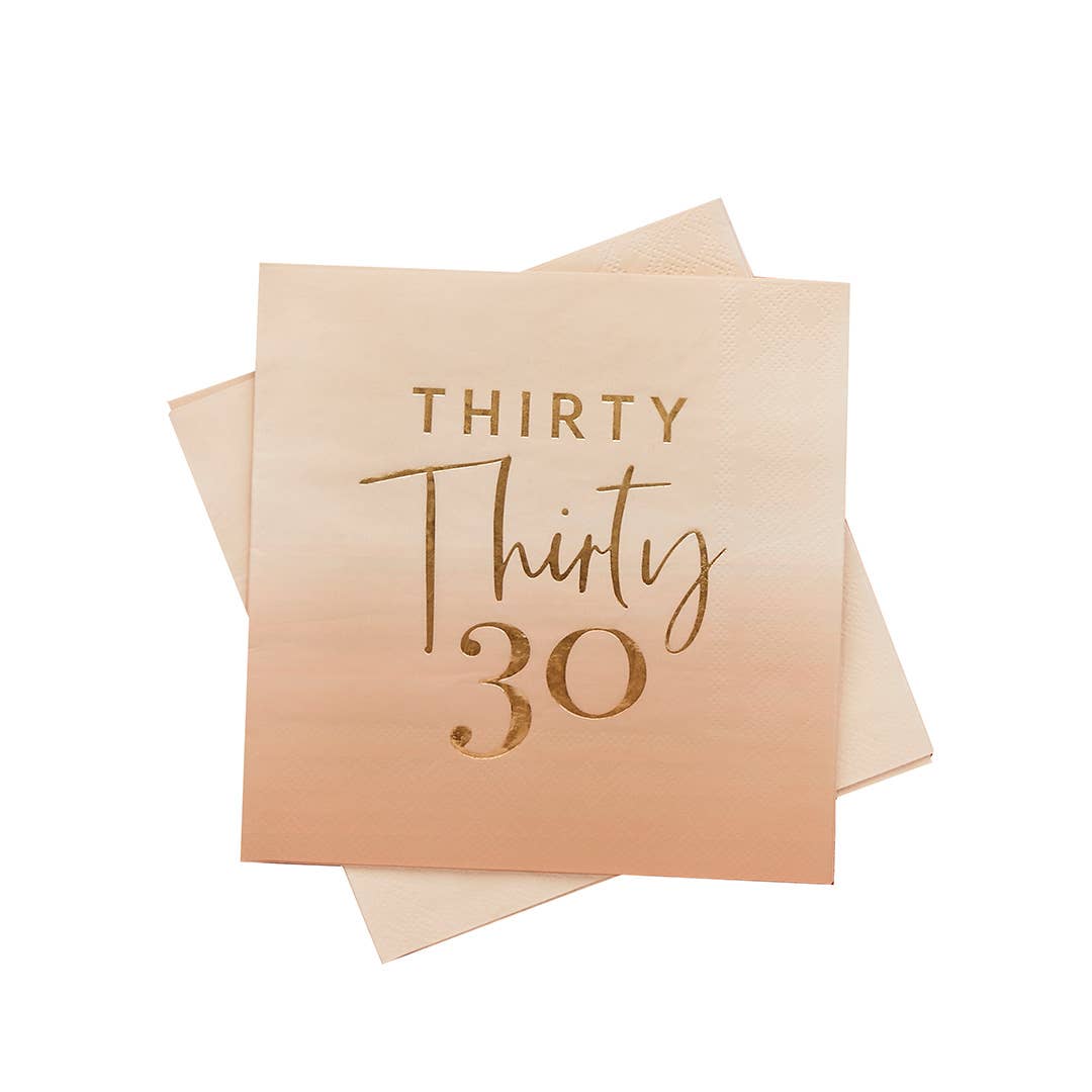 Thirty Cocktail Napkins