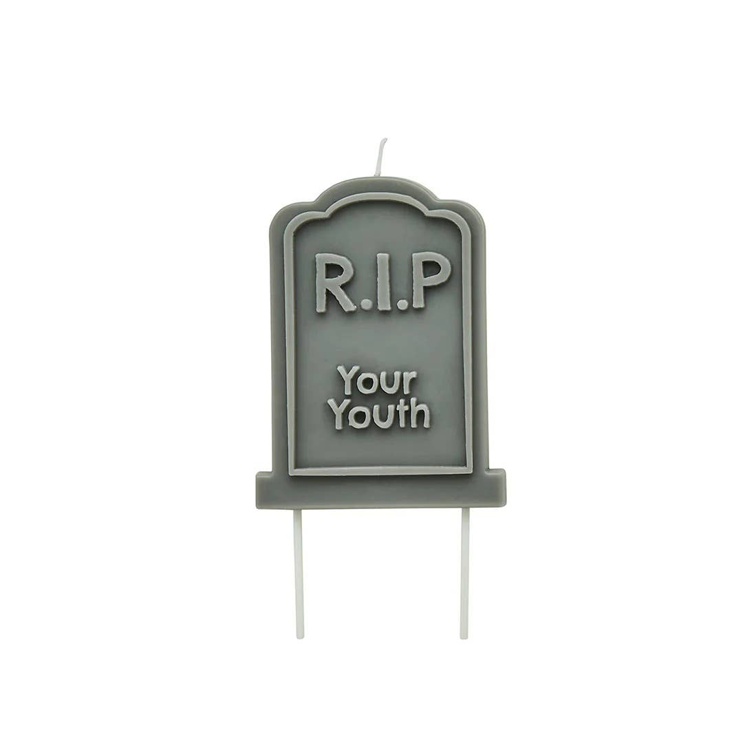 RIP Your Youth Gravestone Candle