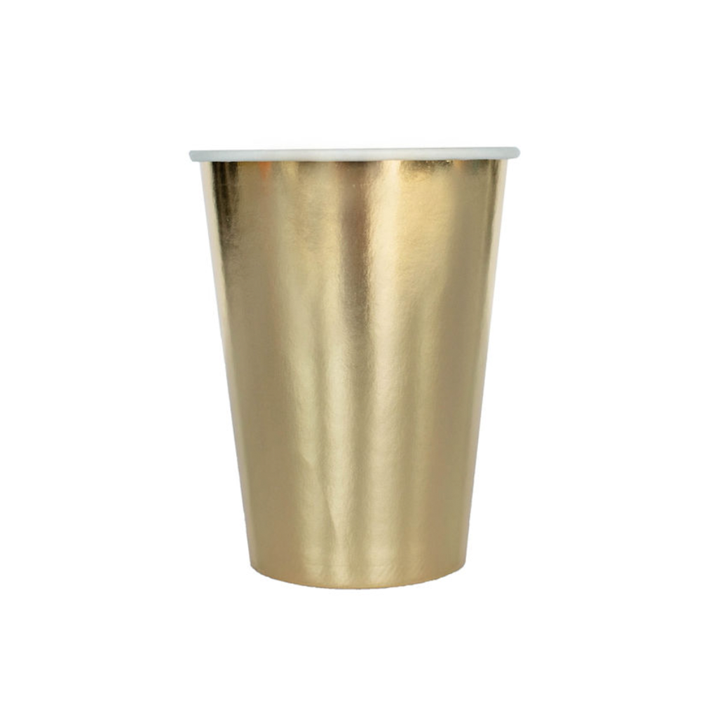 Shades Gilded 12 oz Cups - 8 Pack