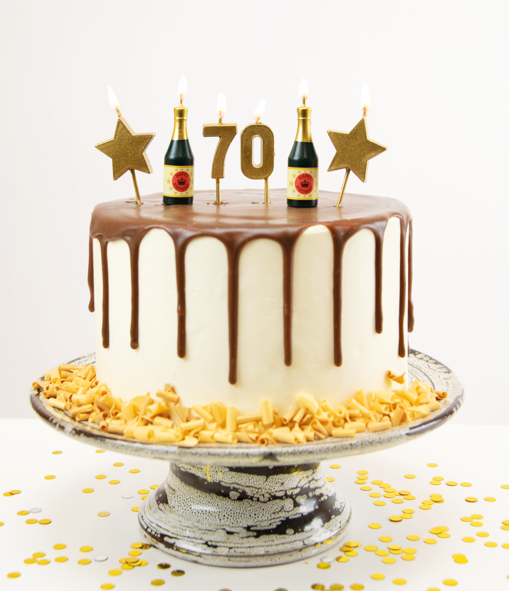 Cheers to 70 Years Candles