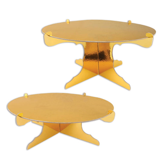 Gold Cake Stands - Set of 2