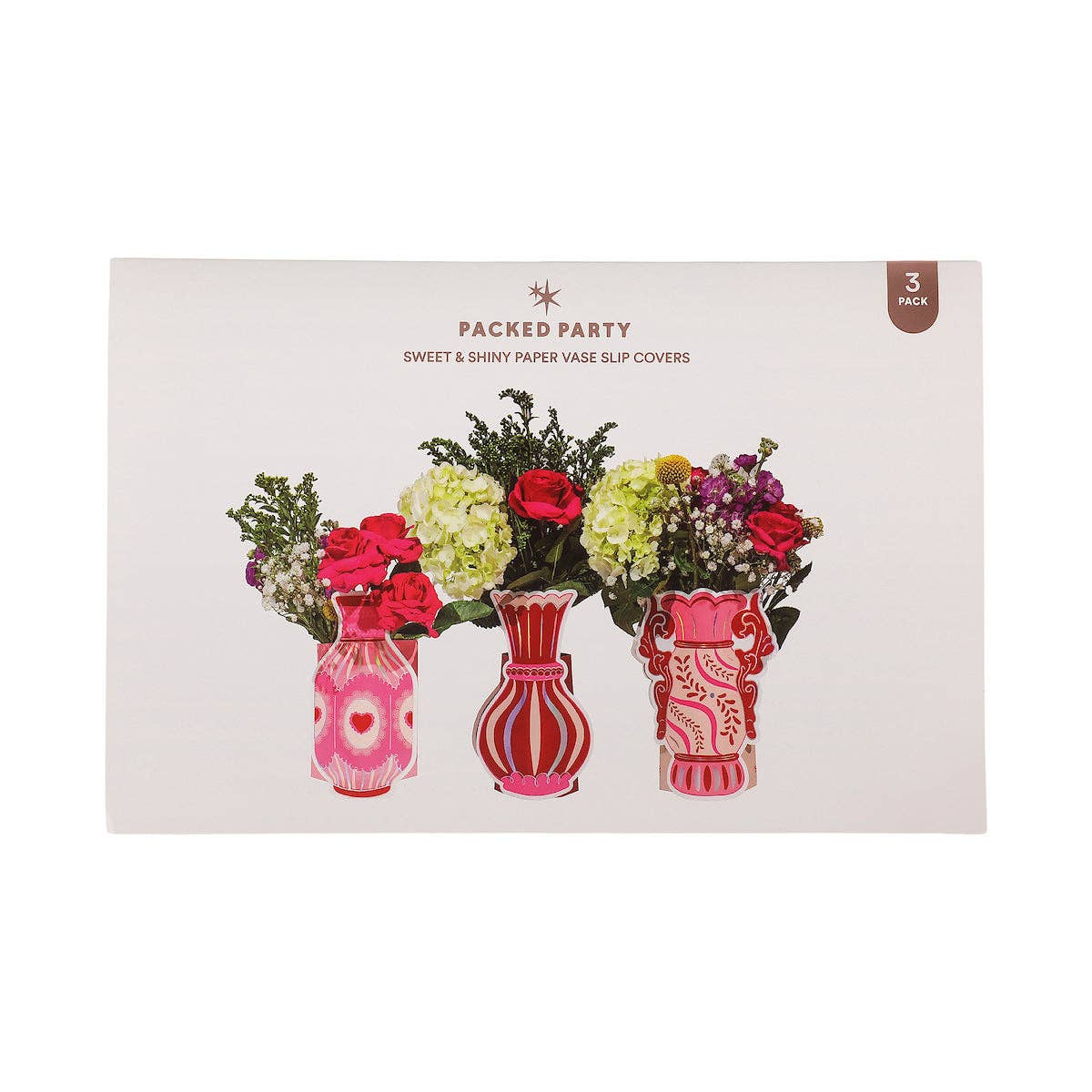 Valentine's Pop-Up Vase Slip Covers (Set of 3)