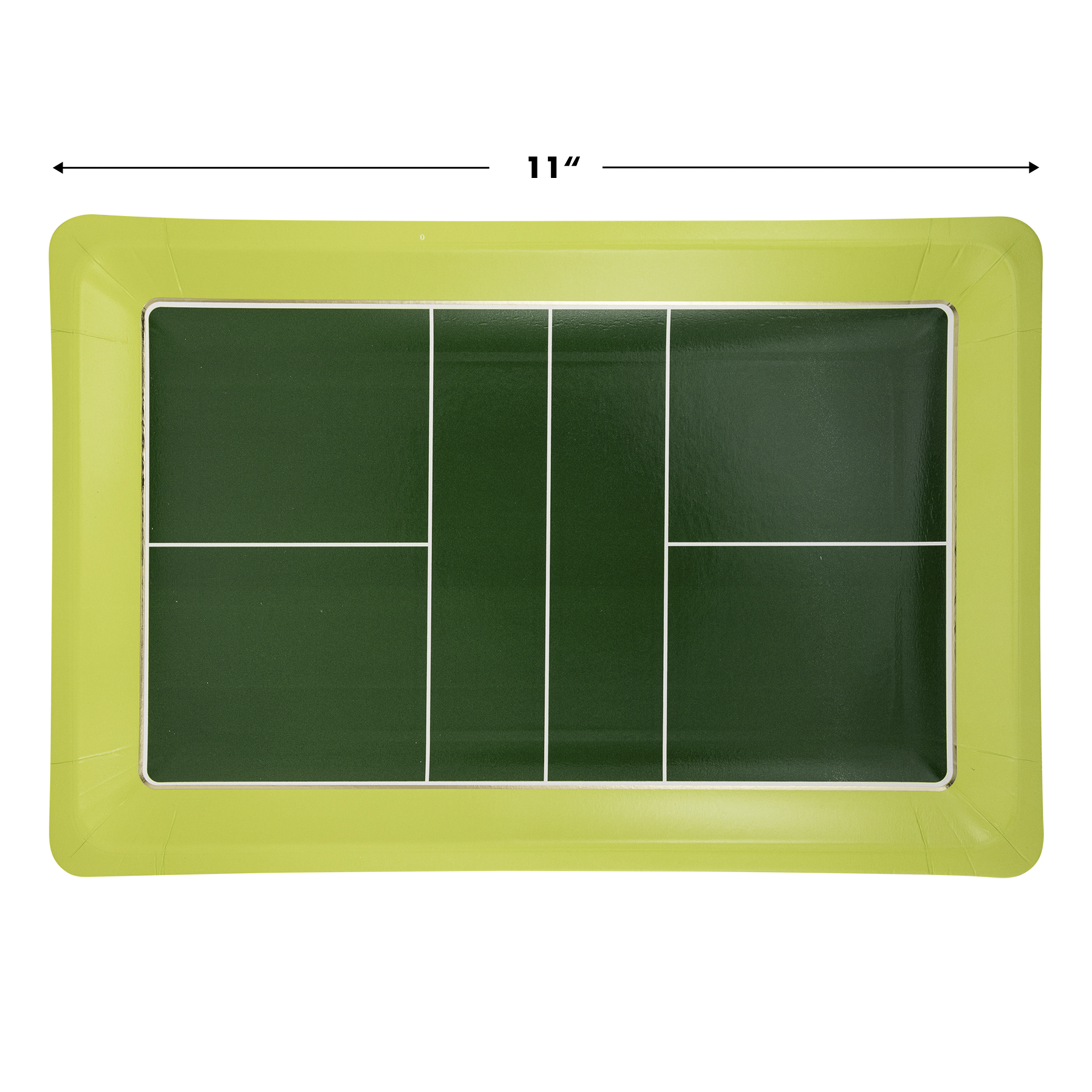 Pickleball Court Shaped Paper Plate