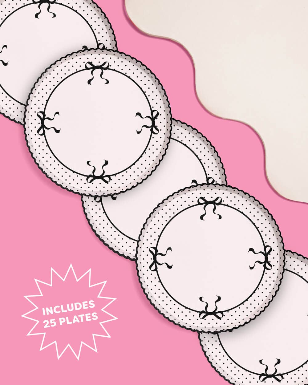 Little Black Bow Plates