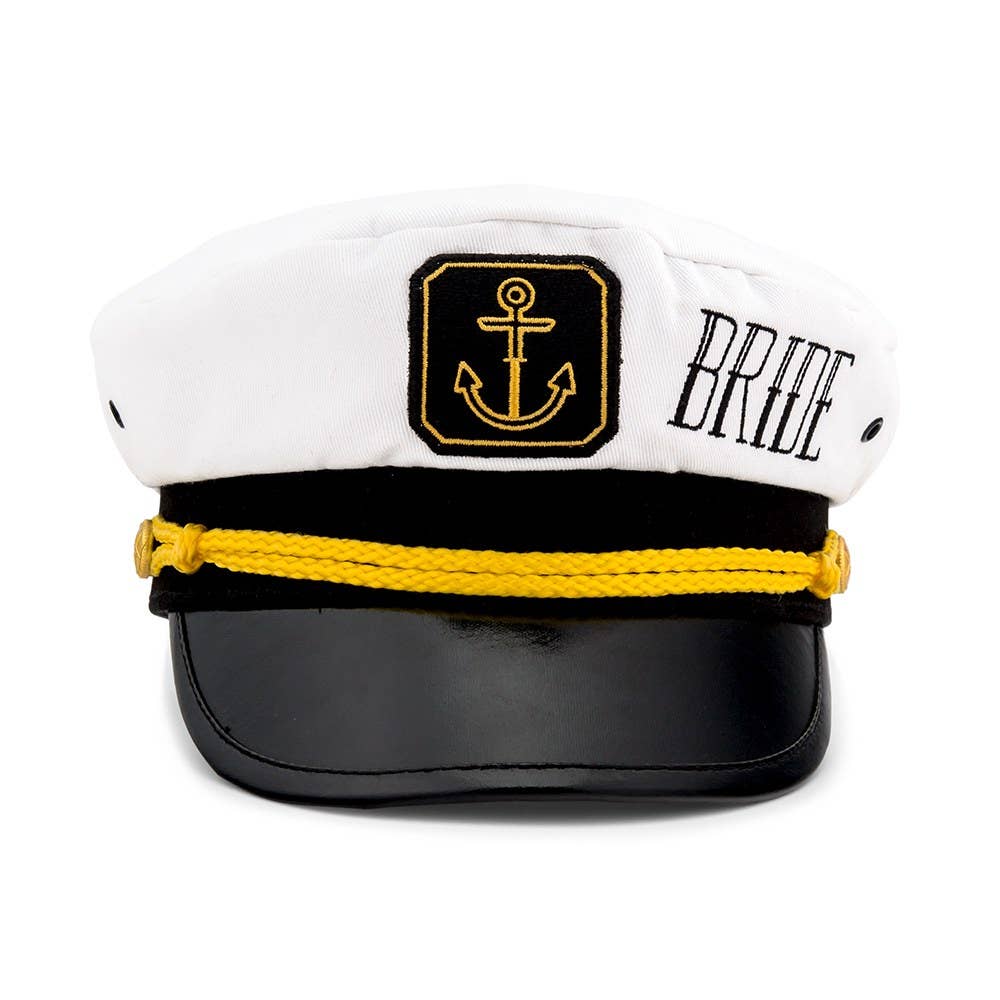 Nautical Bachelorette Party Captain Hat - Bride