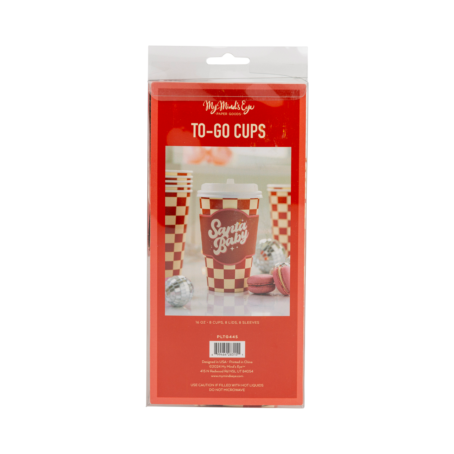 Santa Baby To Go Cups - Set of 8