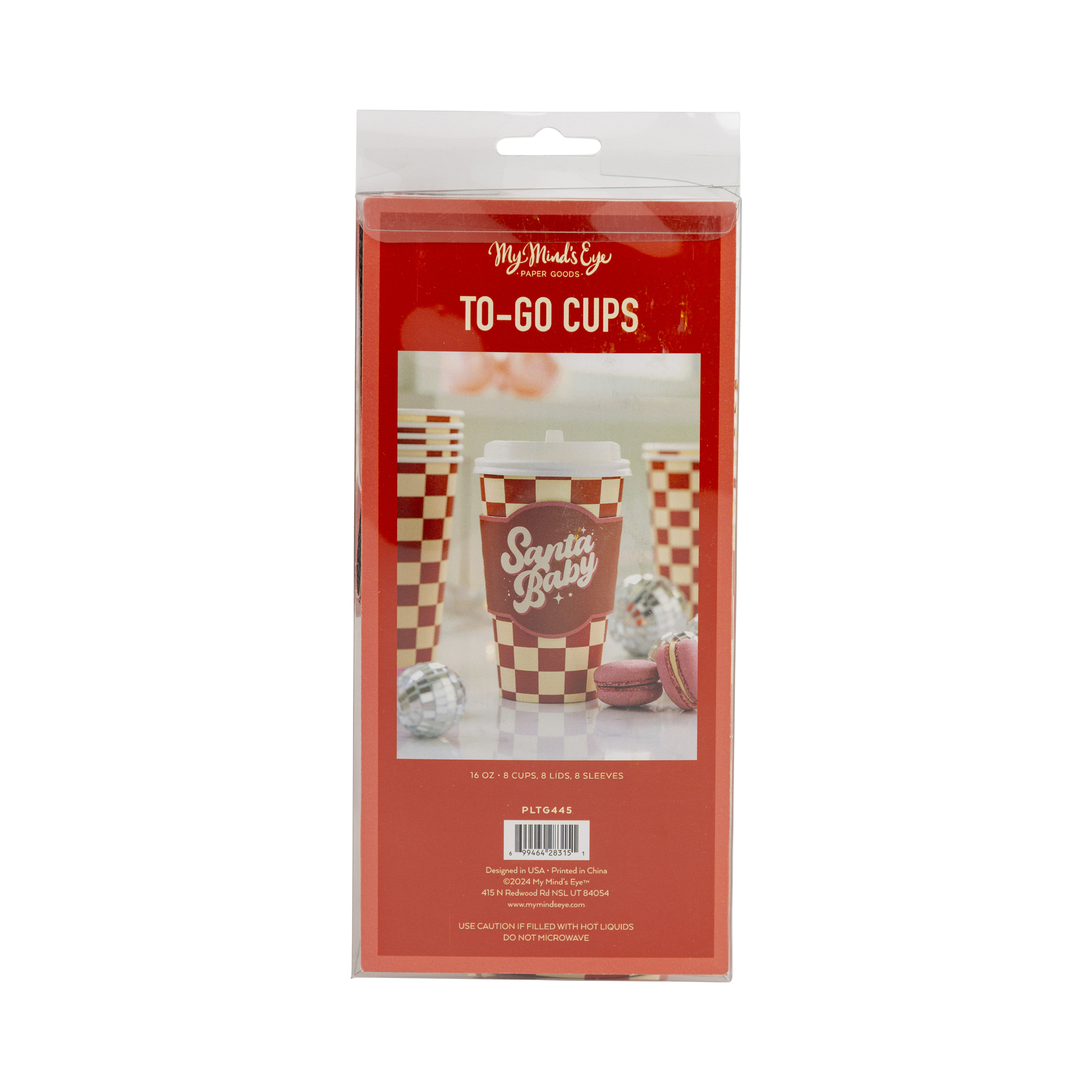 Santa Baby To Go Cups - Set of 8