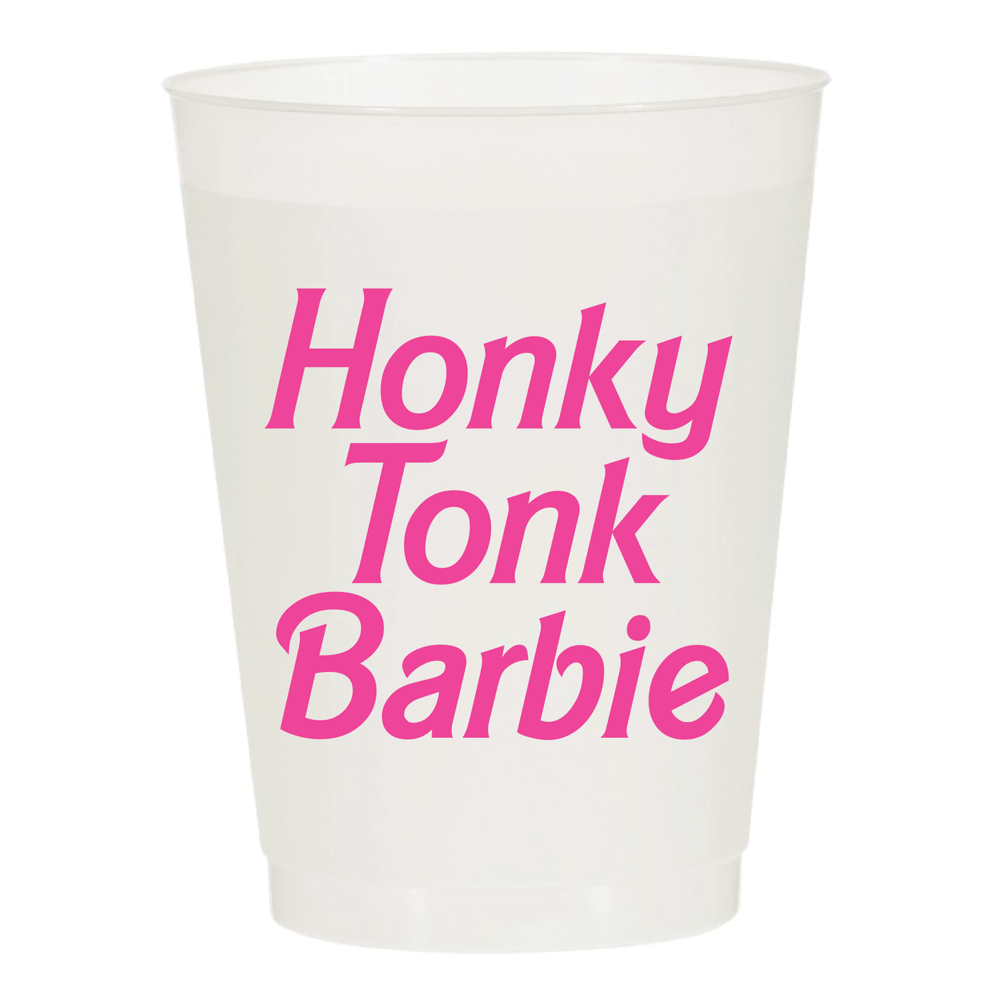 Honky Tonk Barbie Frosted Cups - Set of 10