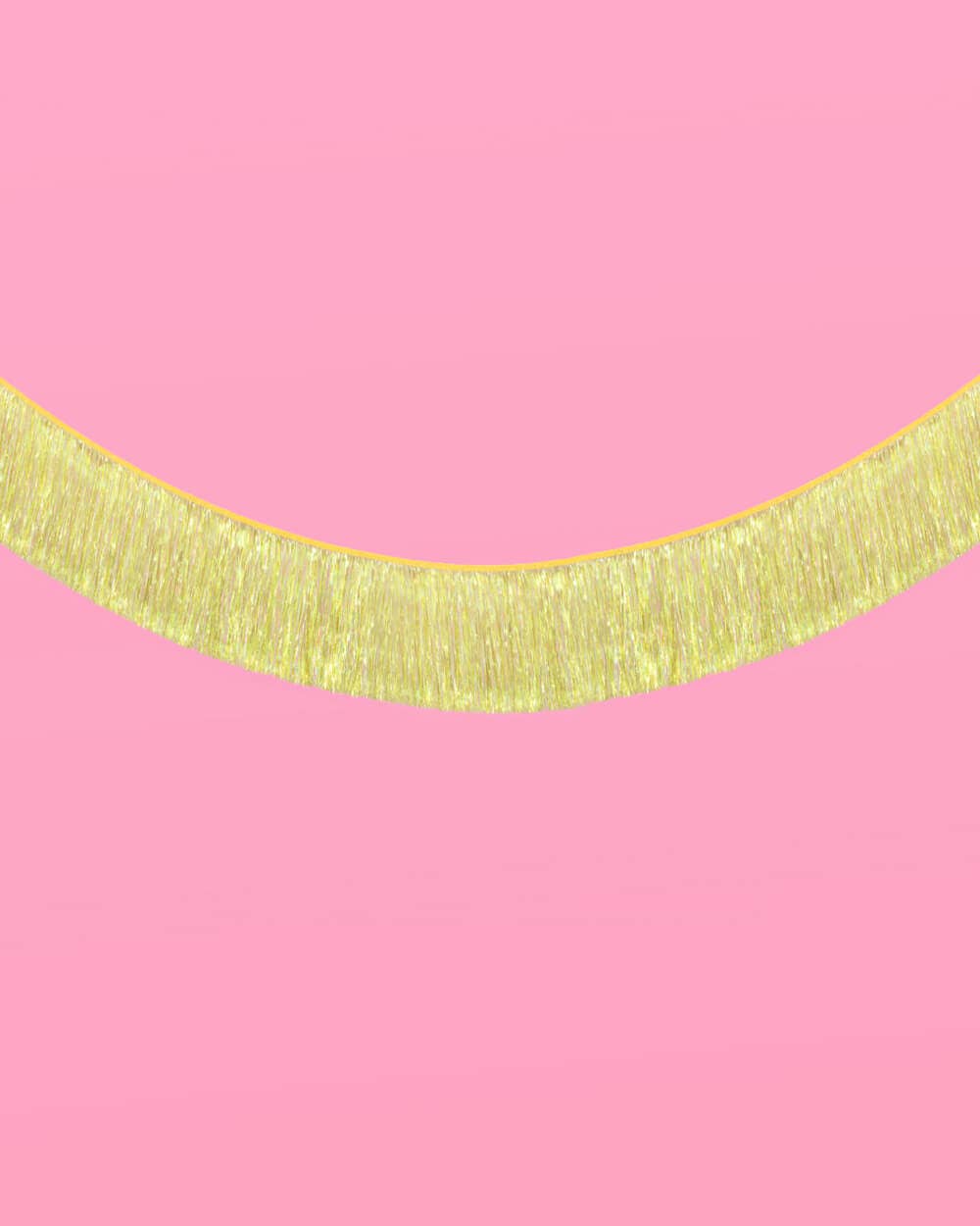 Yellow Fringe Foil Banner