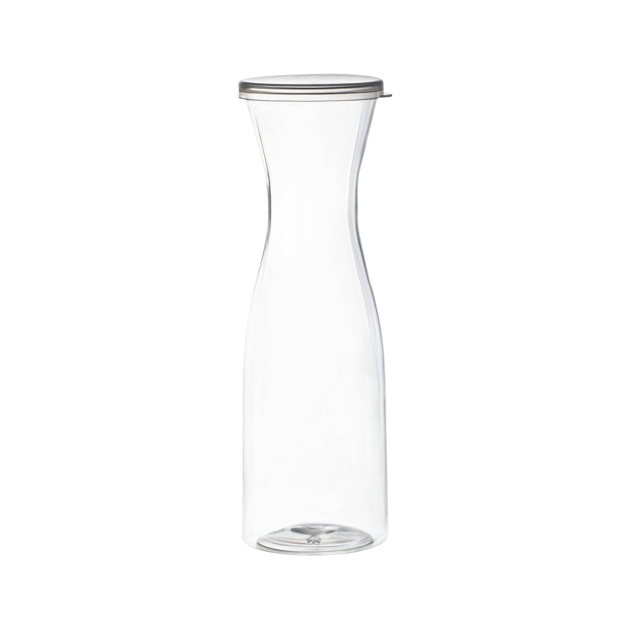 35 oz. Clear Large Plastic Wine Carafe with Lid