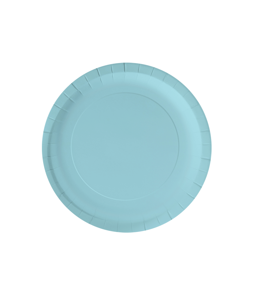 Pastel Blue Plates