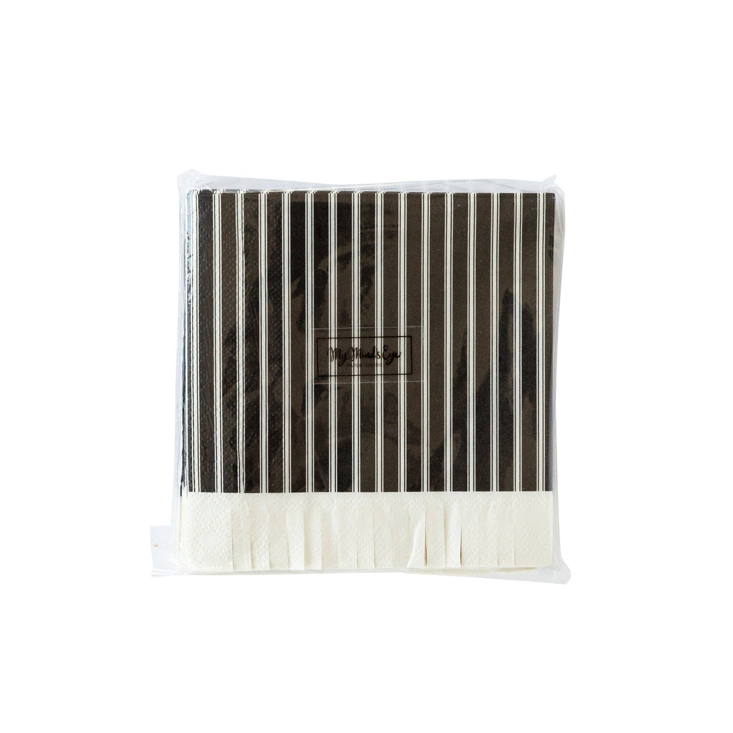 Black Fringed Napkins