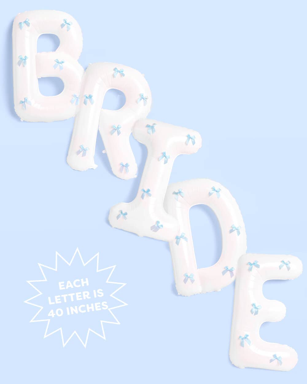 XL Bride + Bows Balloons