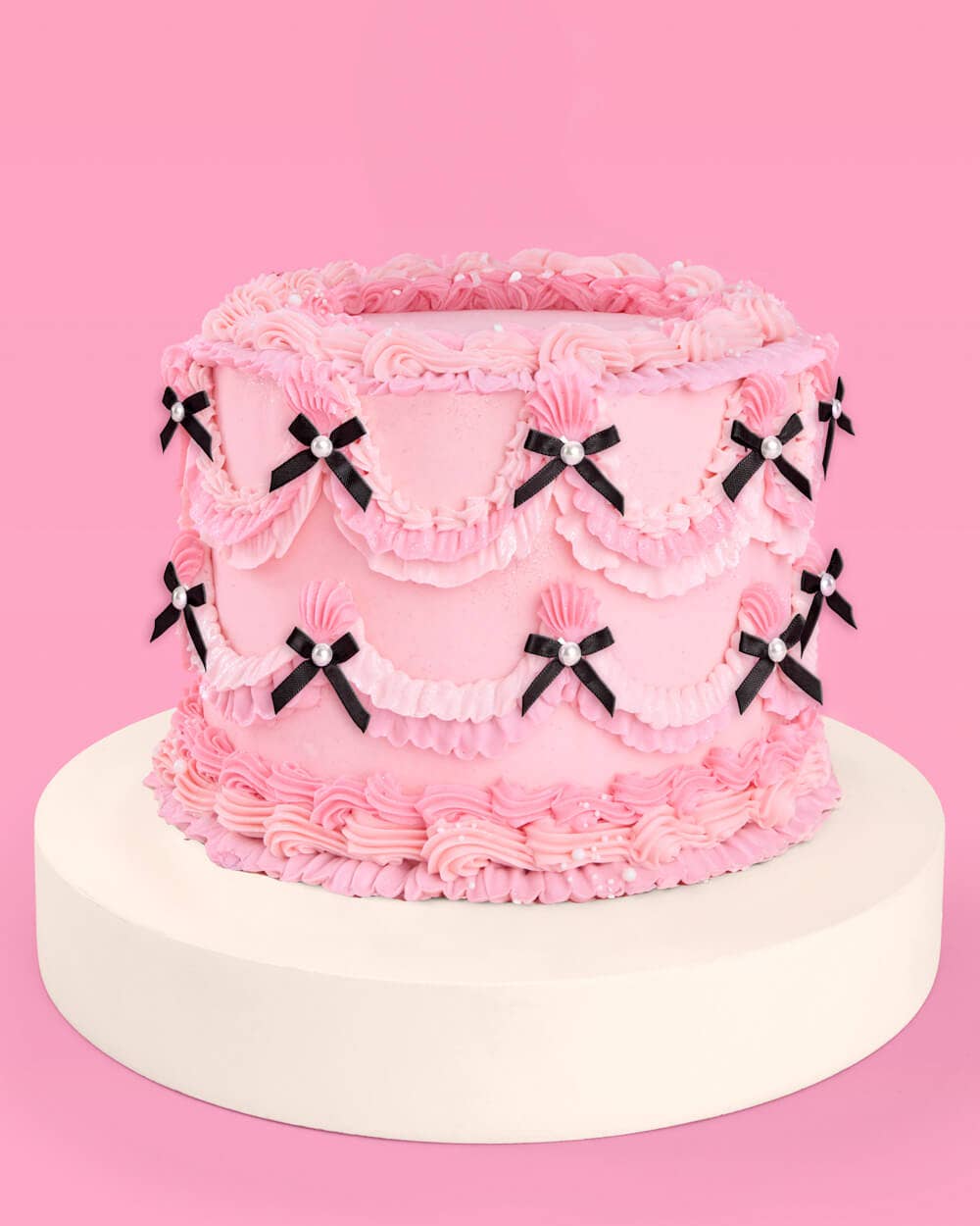 Little Black Bow Cake Toppers