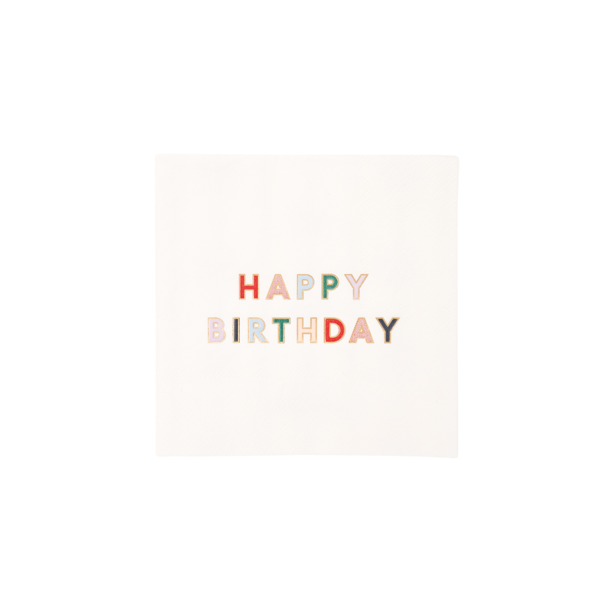 Rainbow Happy Birthday Cocktail Napkins