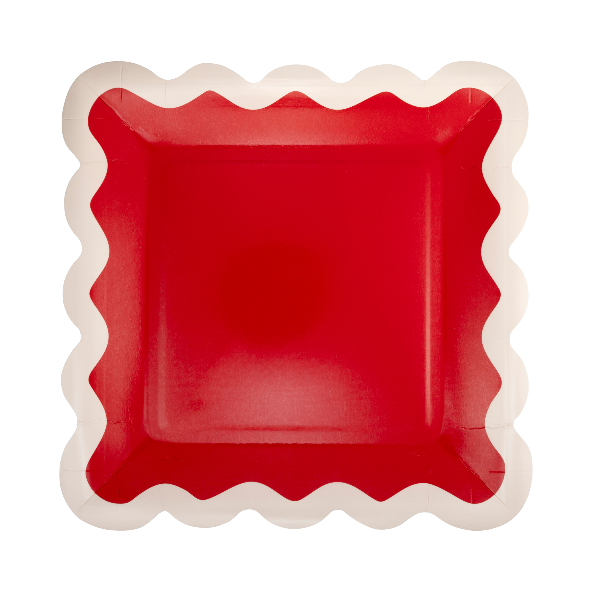 Scalloped Christmas Plate Set