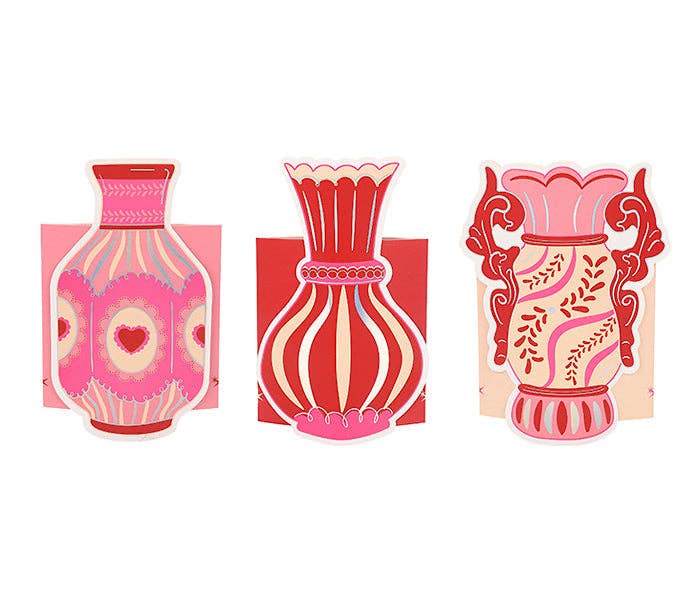 Valentine's Pop-Up Vase Slip Covers (Set of 3)