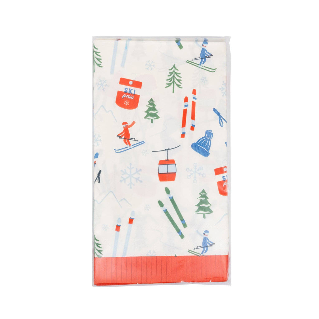Snow Ski Guest Napkin
