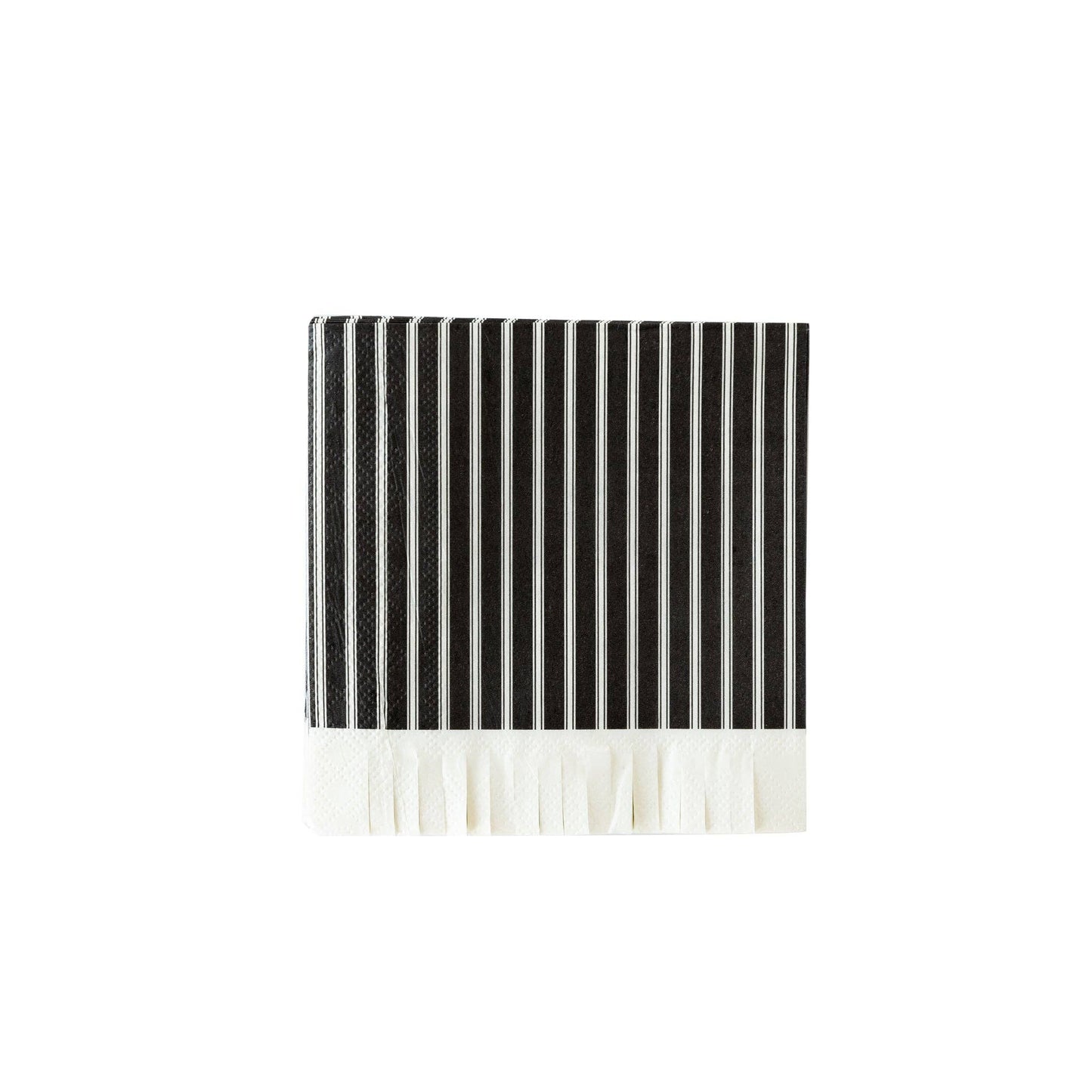 Black Fringed Napkins