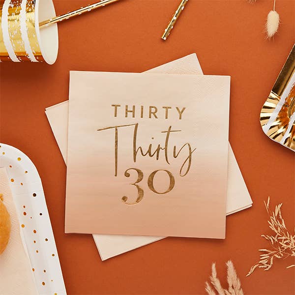 Thirty Cocktail Napkins