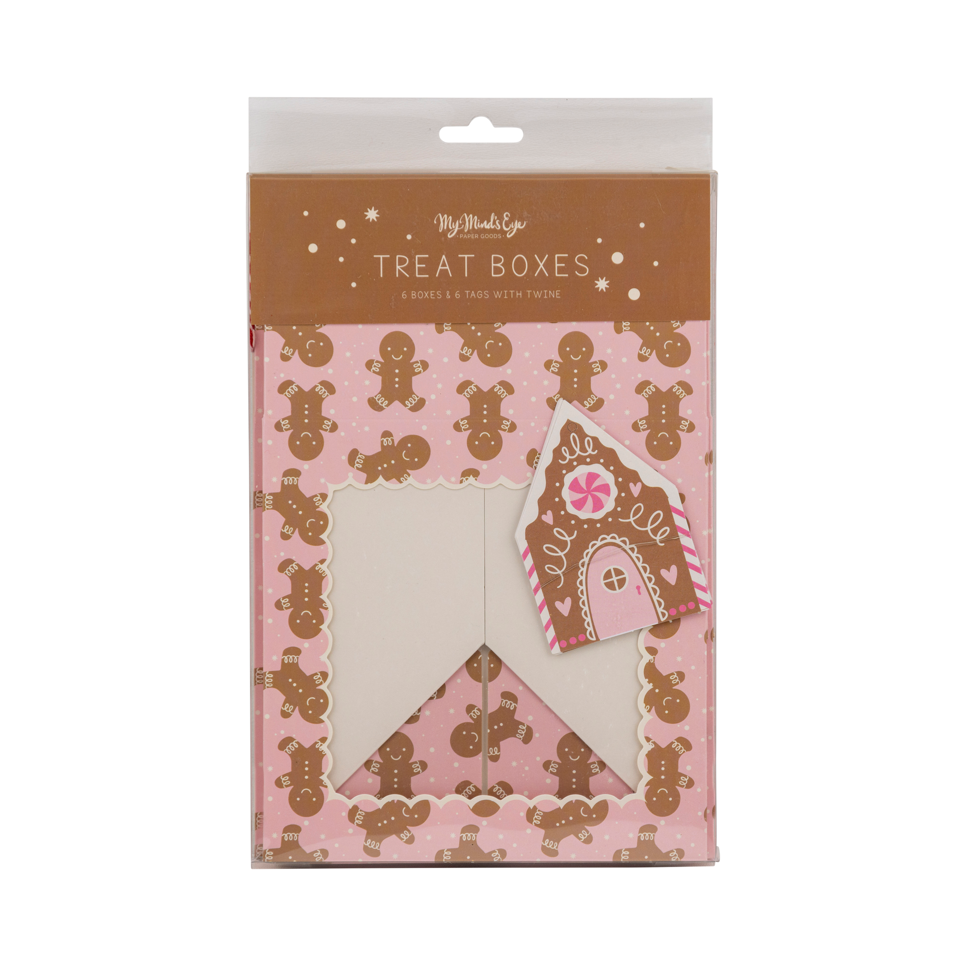 Pink Gingerbread Cookie Boxes