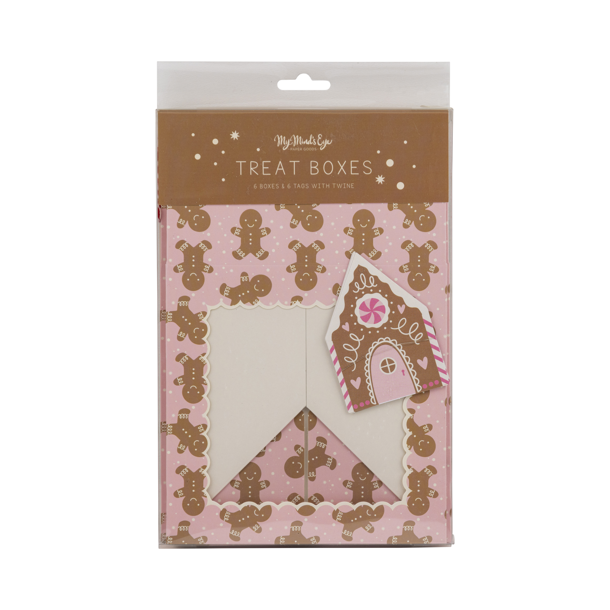 Pink Gingerbread Cookie Boxes