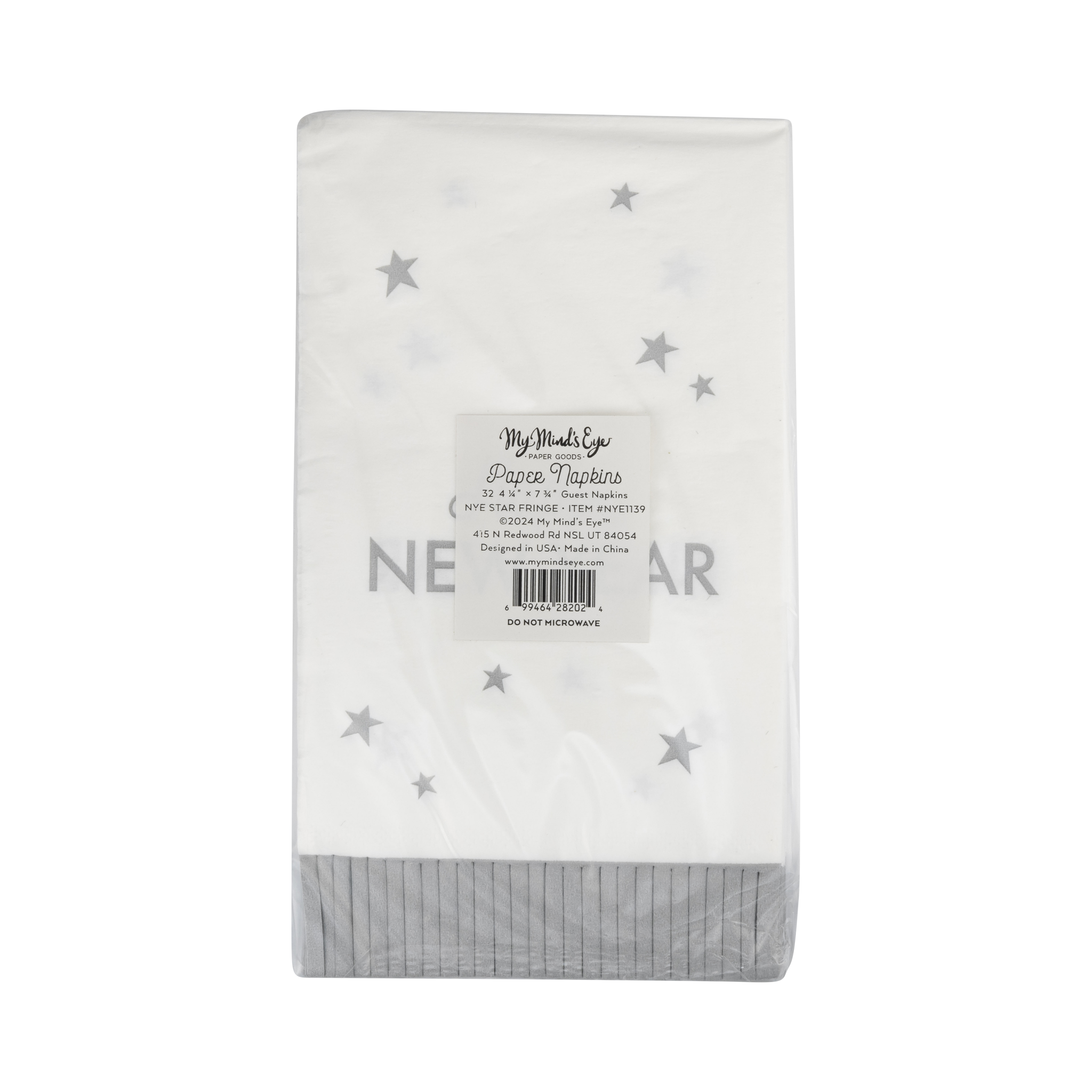 Happy New Year Fringed Dinner Napkin