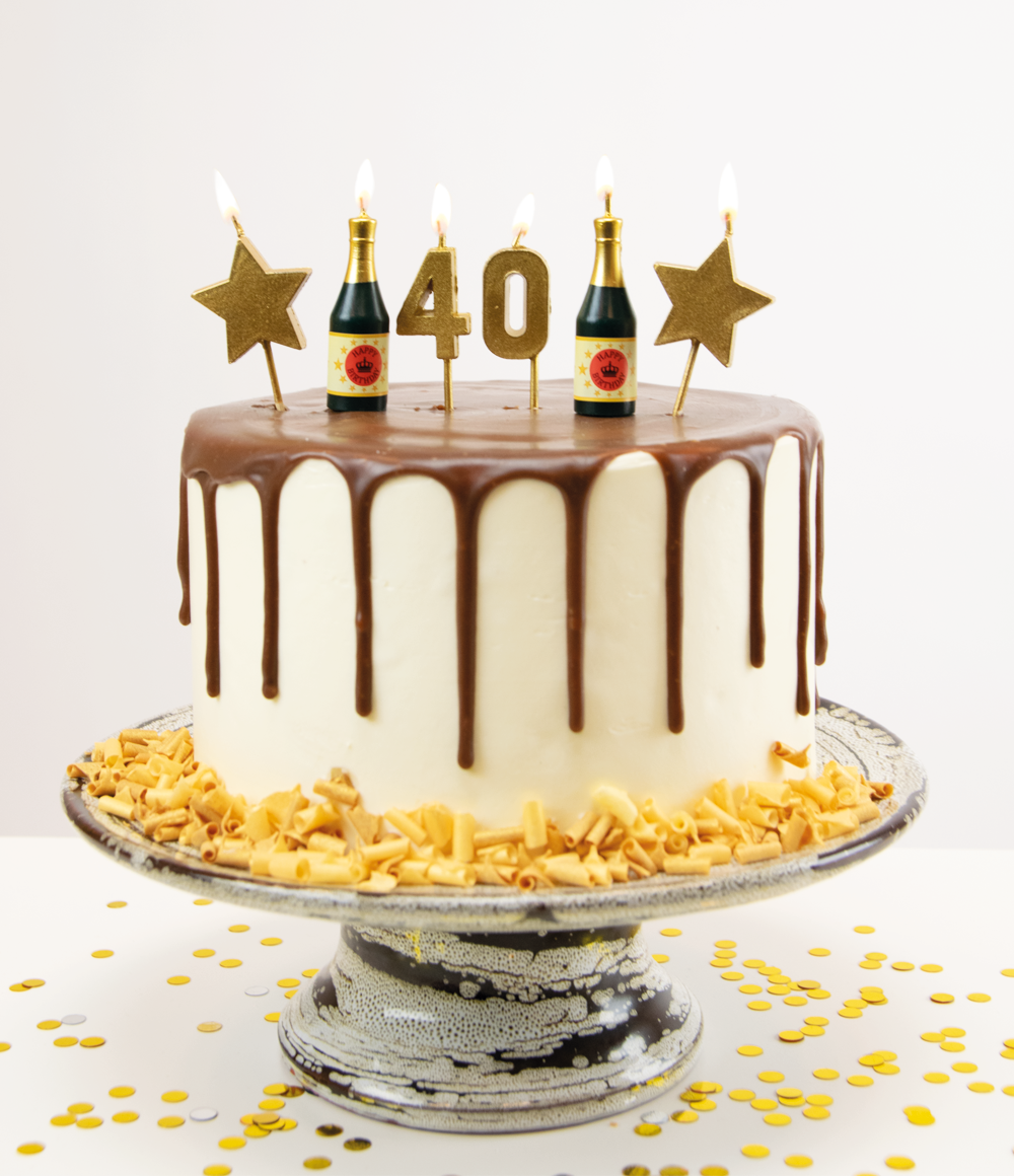 Cheers to 40 Years Candles