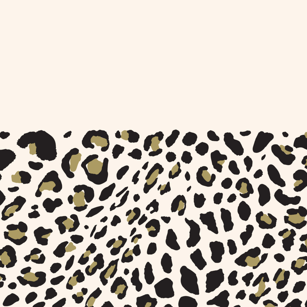 Gold Foil Leopard Table Cloth