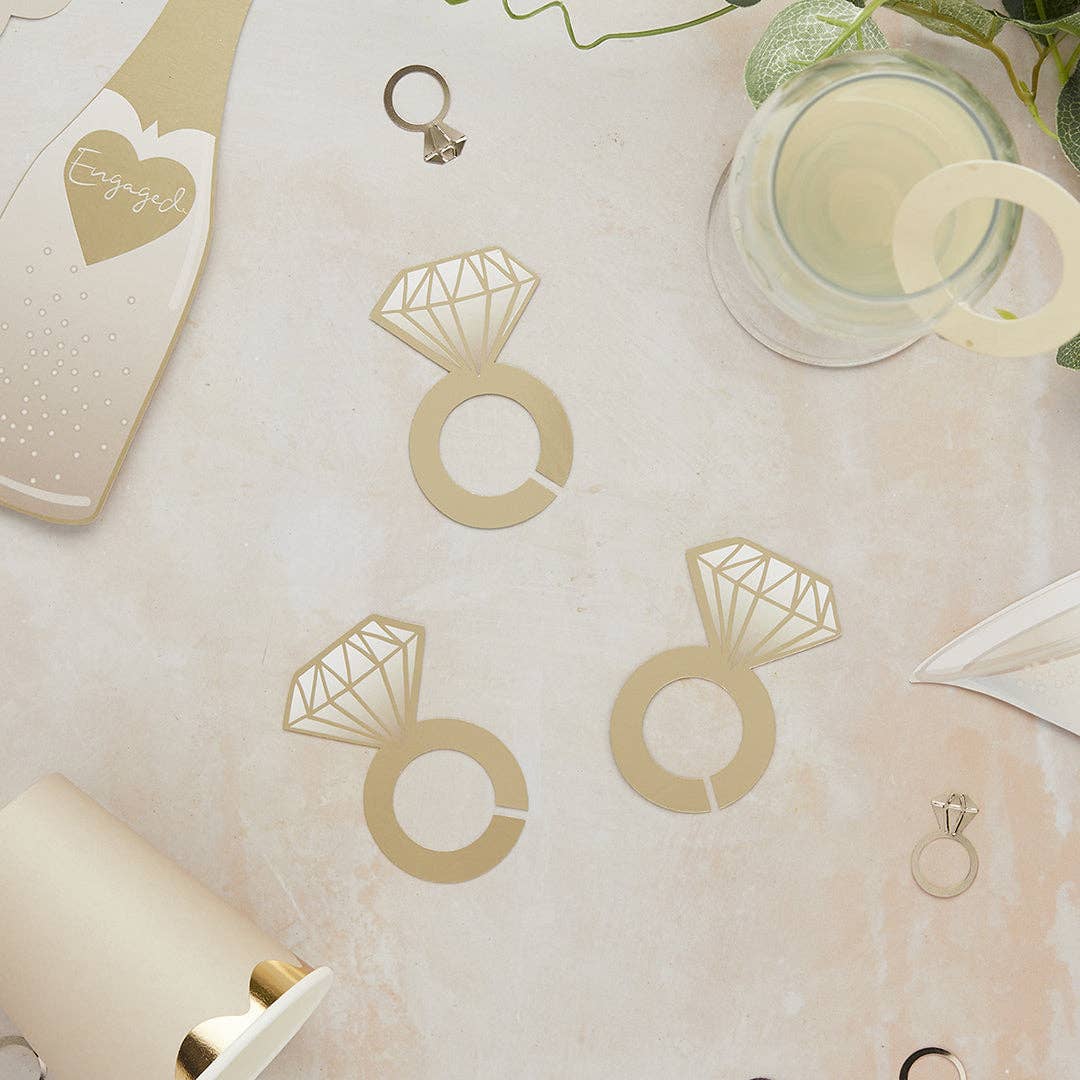 Diamond Ring Glass Decoration