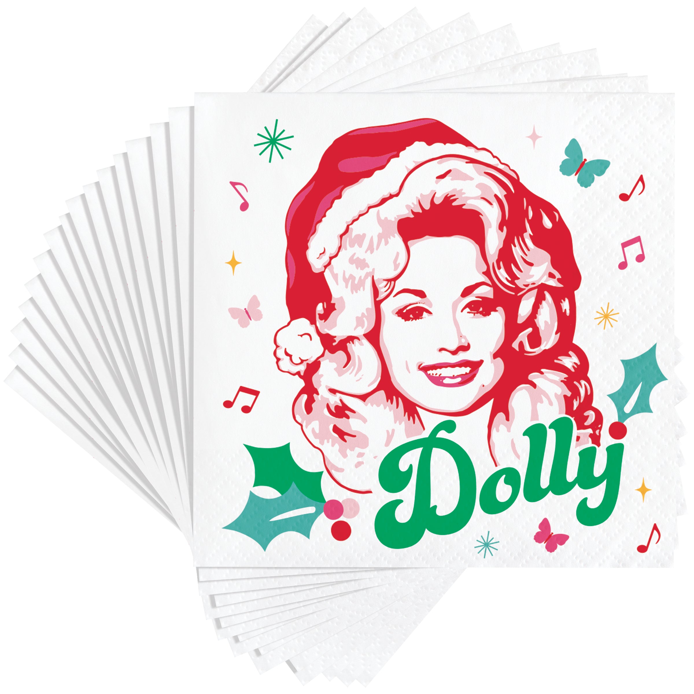 Holly Dolly Cocktail Napkins