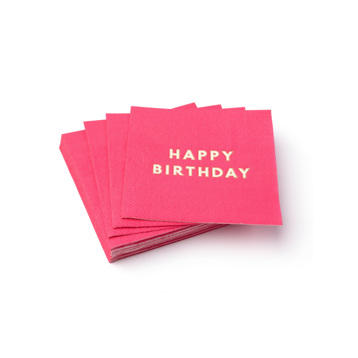 Hot Pink Birthday Cocktail Napkins