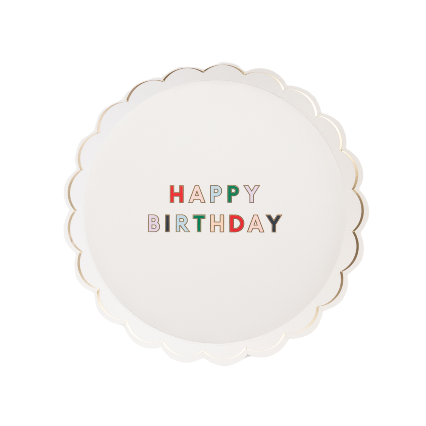 Rainbow Happy Birthday Plates