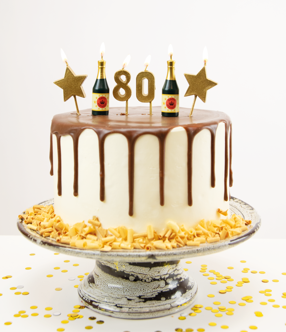 Cheers to 80 Years Candles