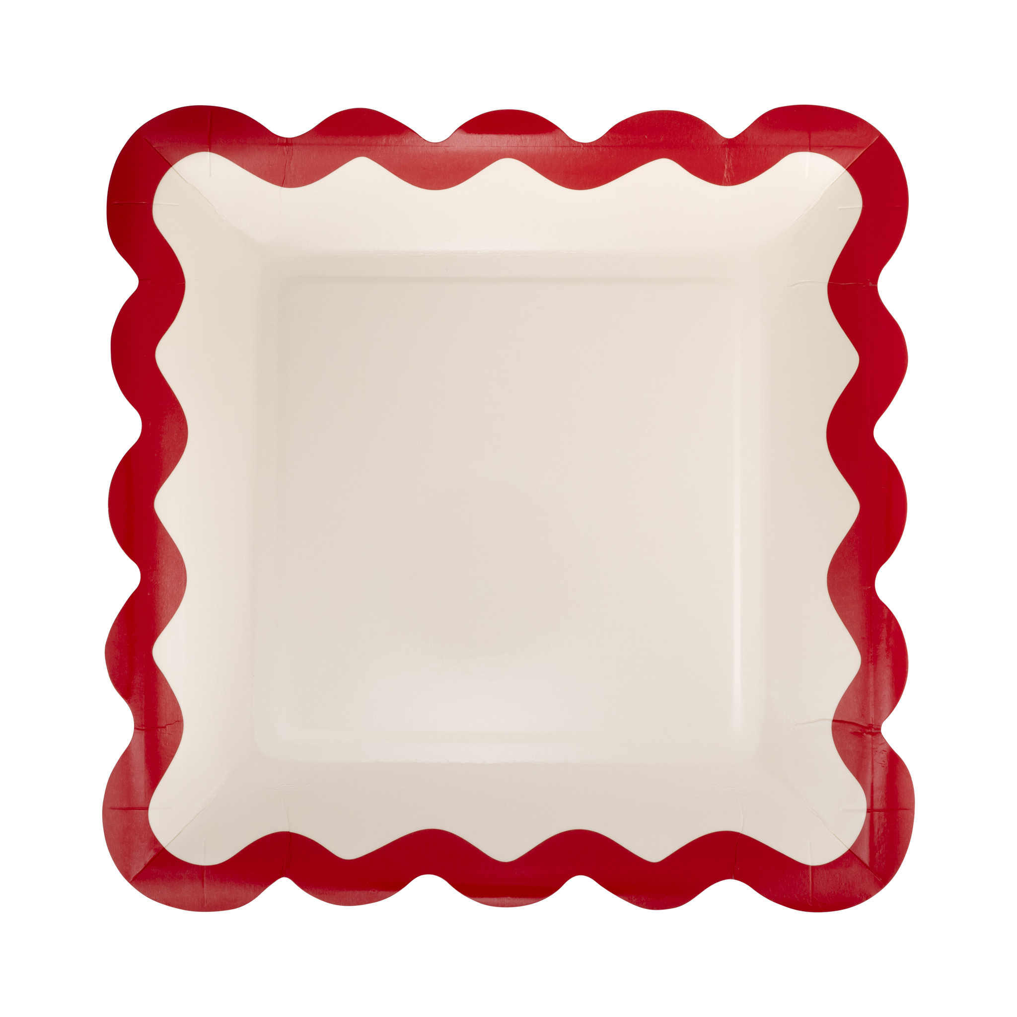 Scalloped Christmas Plate Set