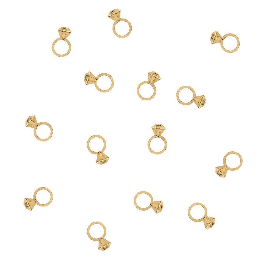 Gold Diamond Ring Table Scatter