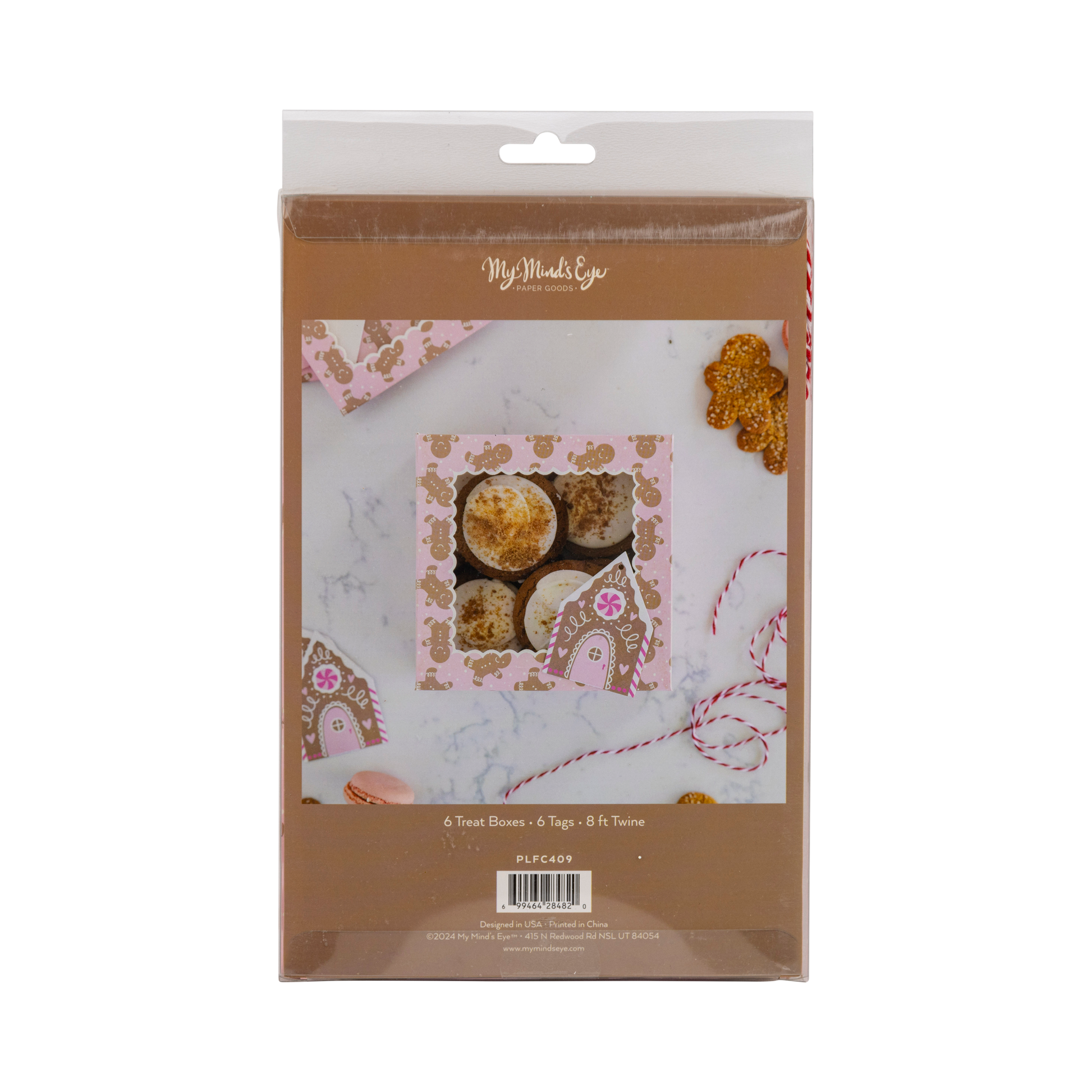 Pink Gingerbread Cookie Boxes