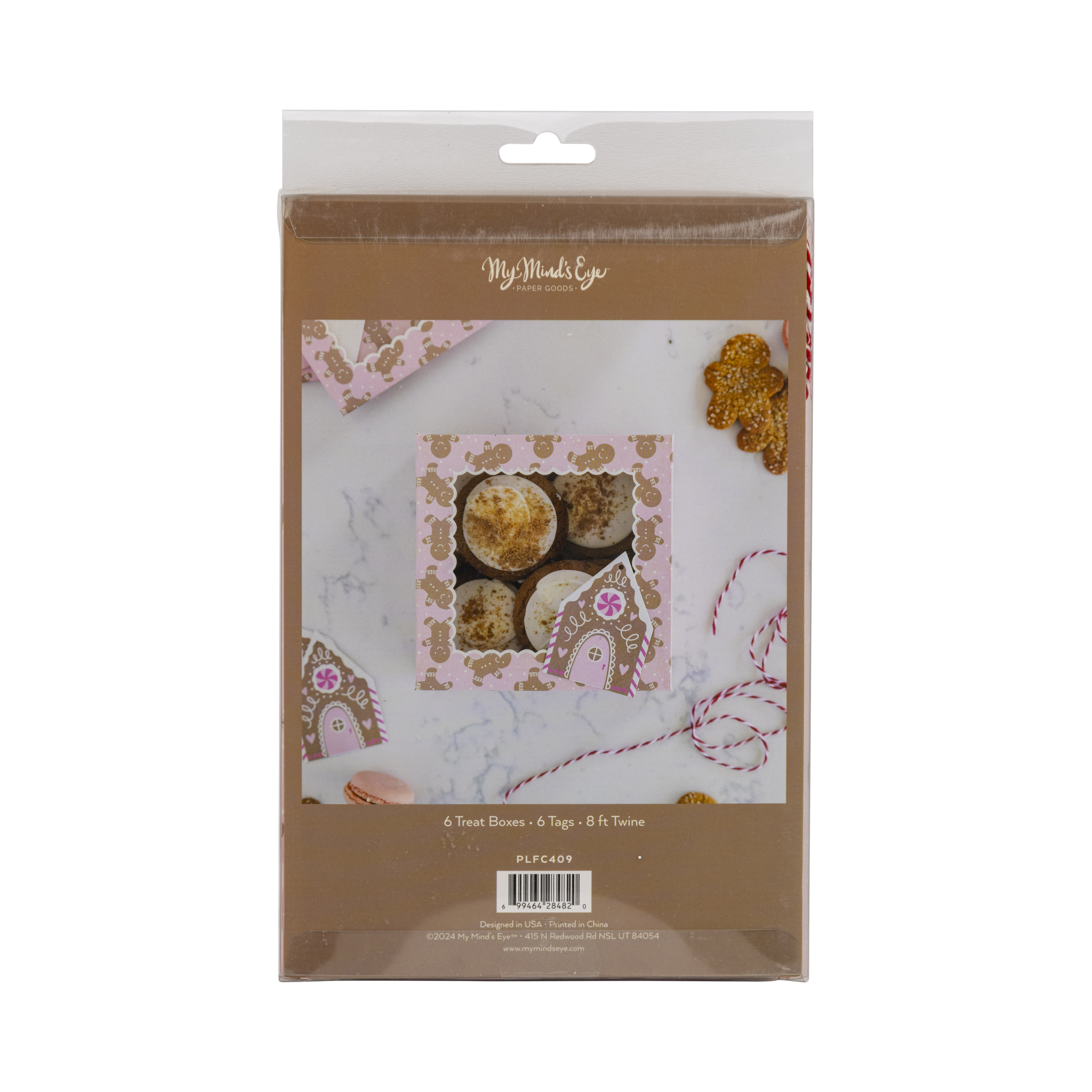 Pink Gingerbread Cookie Boxes