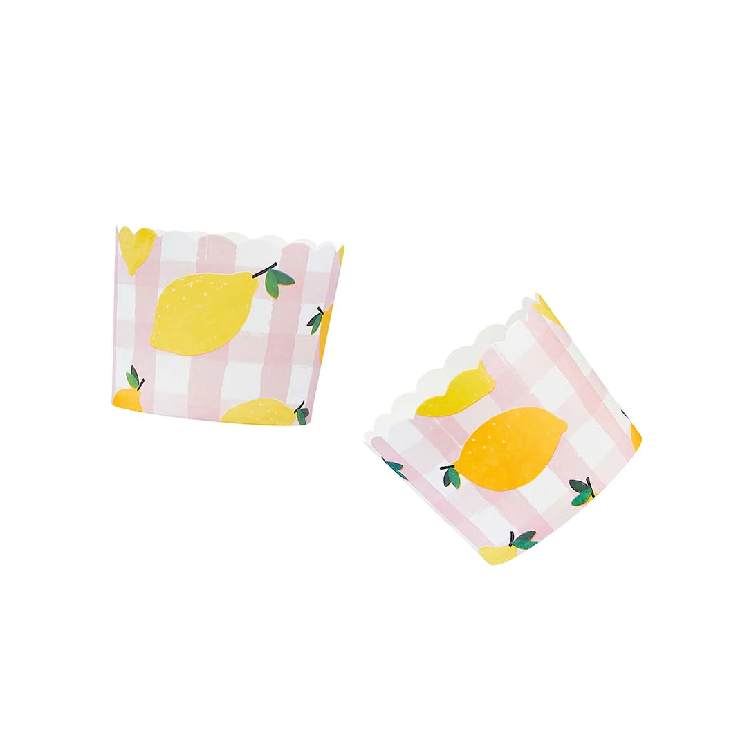 Lemon & Gingham Food Cups